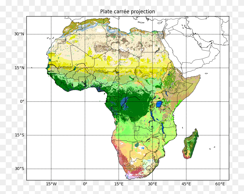 741x610 0 0 Меридианы Np.arange0 360 15 Map.drawmeridiansmeridians Экосистемы В Африке, Участок, Карта, Диаграмма Hd Png Скачать