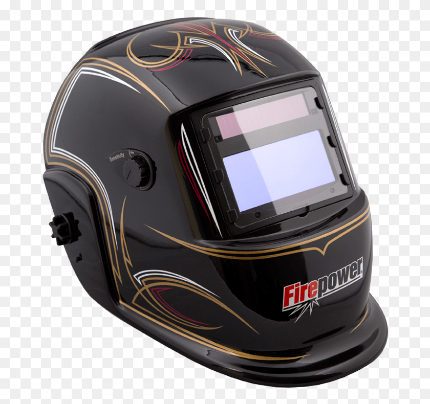 680x730 0085 Fp Pinstripe Helmet Motorcycle Helmet, Clothing, Apparel, Crash Helmet HD PNG Download