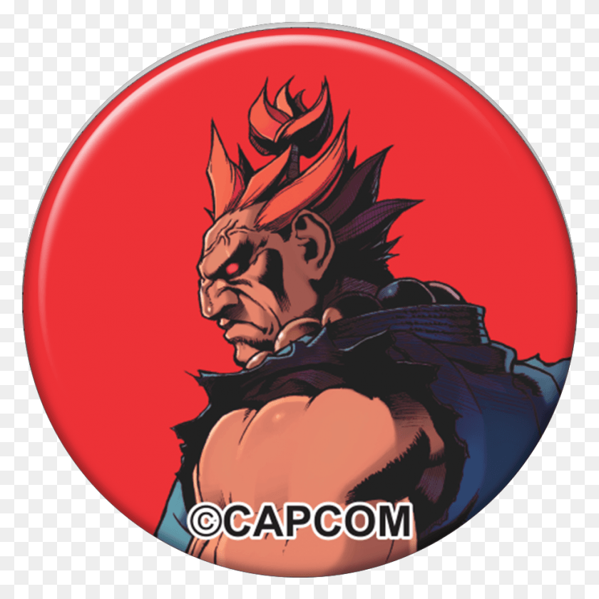 916x916 01 Akuma Street Fighter 2 Turbo Revival, Person, Human, Label HD PNG Download