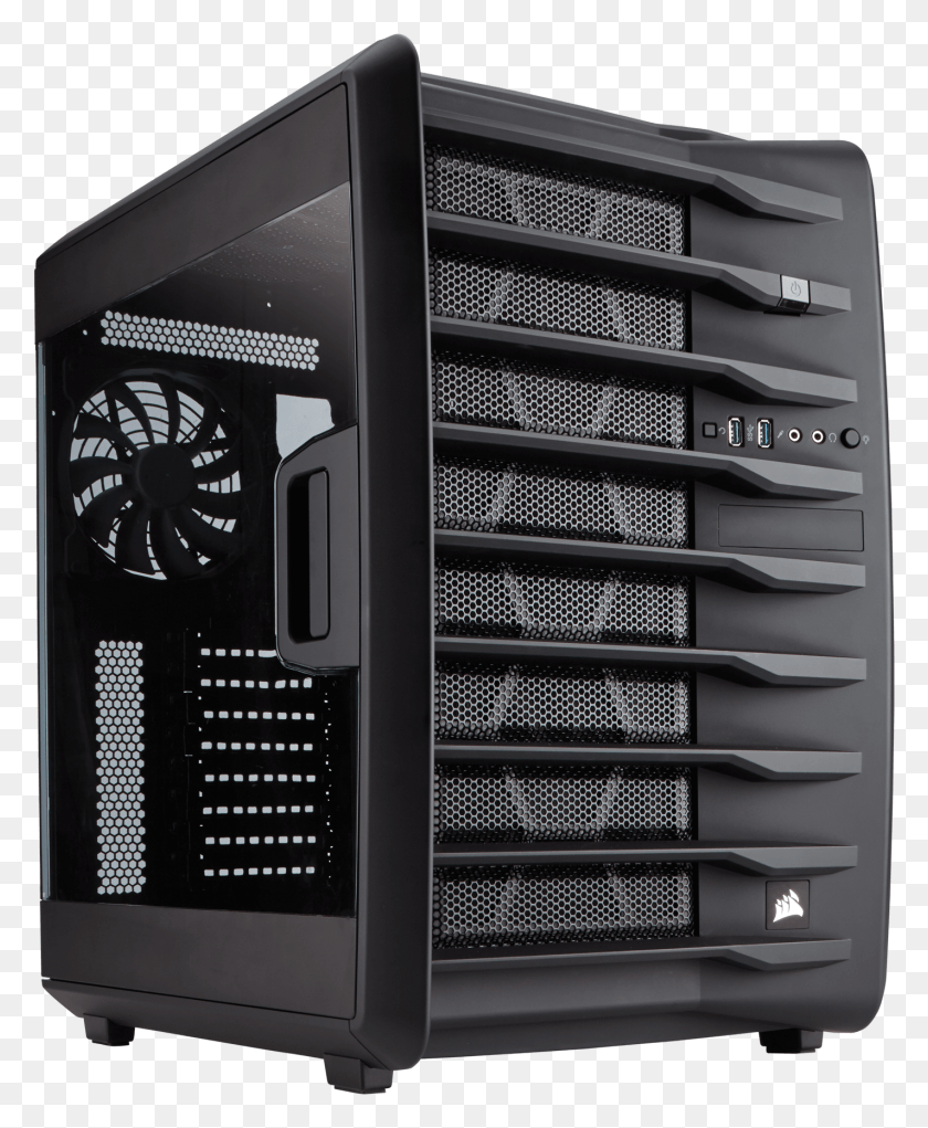 1424x1755 01 Corsair Carbide Air 740 Atx Mid Tower Case, Computer, Electronics, Hardware HD PNG Download