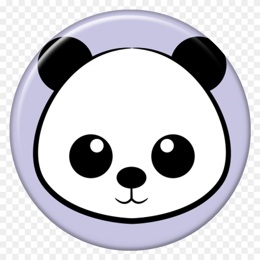 916x916 01 Panda Unicornio Kawaii, Disco, Stencil, Logo Hd Png