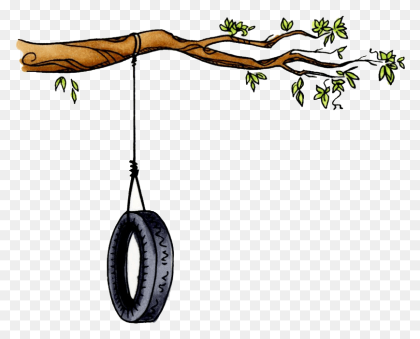 807x639 02 2 Tree With Tire Swing, Bow, Electronics HD PNG Download