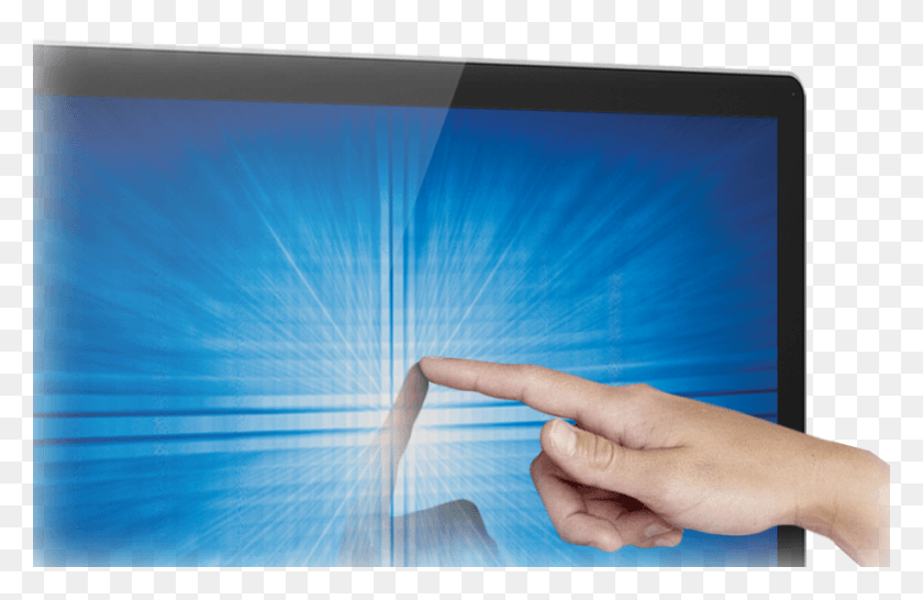914x570 02 Series Touchscreens Are Compatible Out Of Led Backlit Lcd Display, Computer, Electronics, Person HD PNG Download