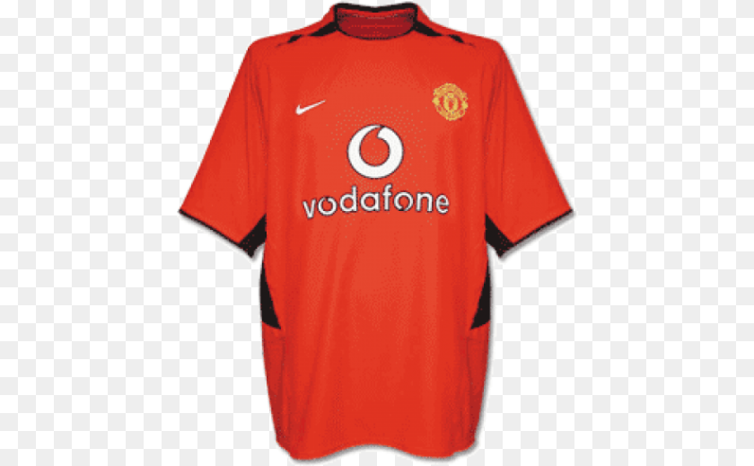 449x519 03 Manchester United Home Jersey Shirt Manchester United Kit 2002, Clothing, T-shirt Transparent PNG