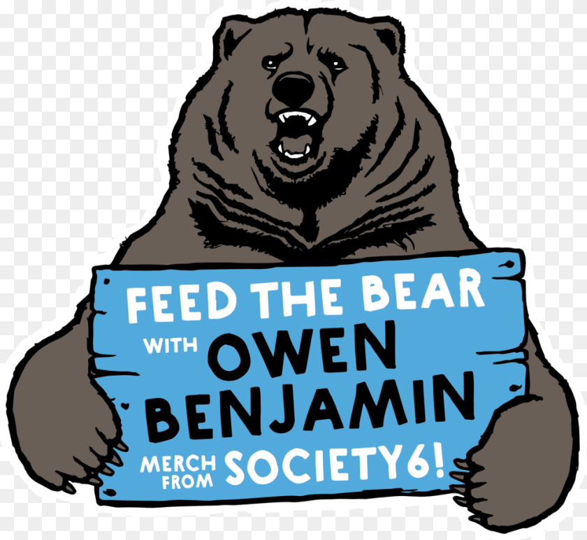1 01 Owen Benjamin Big Bear, Animal, Lion, Mammal, Wildlife Sticker PNG