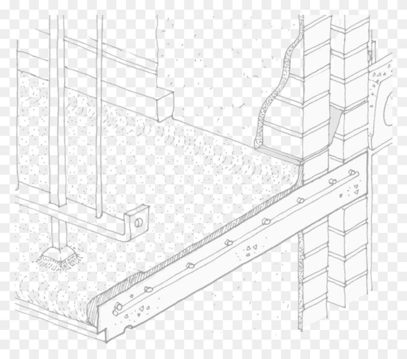 906x790 1 Cantilevered Balcony Detail, Plan HD PNG Download