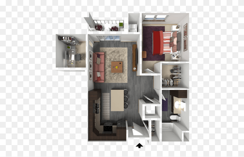 562x481 1 Glenn Place, Floor Plan, Diagram, Refrigerator HD PNG Download
