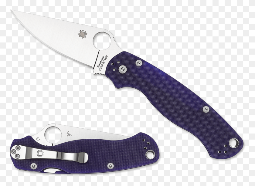 966x686 1 Spyderco Paramilitary, Knife, Blade, Weapon HD PNG Download