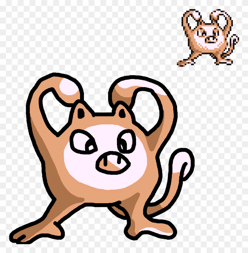 880x902 1000x1000 056 Mankey Sprite To Picture By Rauruderweisex3 D5cu61s Pokemon Ymca, Animal, Mammal, Doodle HD PNG Download
