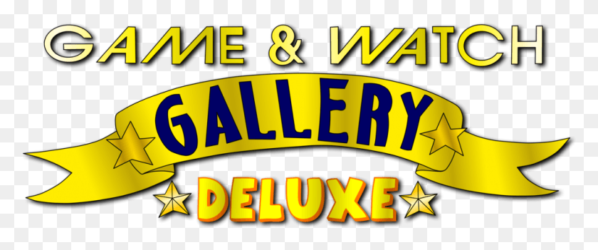 992x371 1024X417 Галерея Игр И Часов Deluxe Logo Game Amp Watch Gallery, Word, Text, Alphabet Hd Png Download