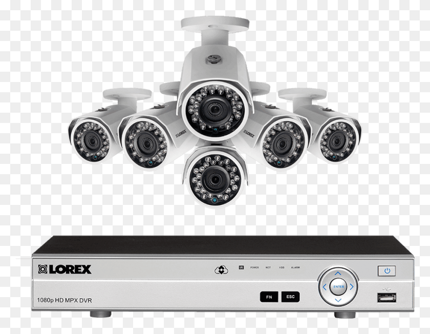 916x696 1080p Surveillance System With 6 Outdoor Security Security System, Electronics, Machine, Wristwatch HD PNG Download