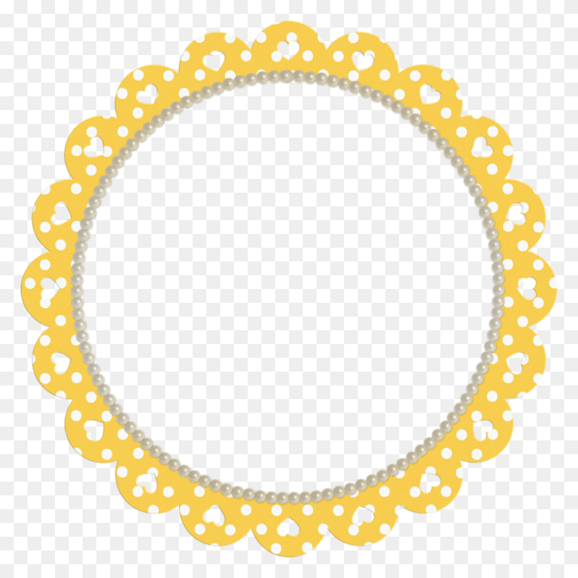 800x800 10d29e E46300a9 Xl Frame Clipart Round Frame Boarders Circle Frame With Ribbon, Bracelet, Jewelry, Accessories HD PNG Download