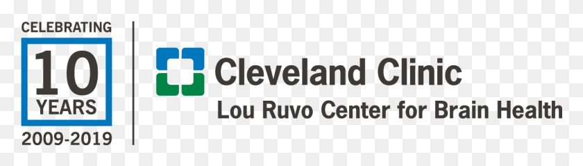 1253x288 10th Anniversary Time Capsule Cleveland Clinic Lou Ruvo Center Logo, Text, Word, Alphabet HD PNG Download