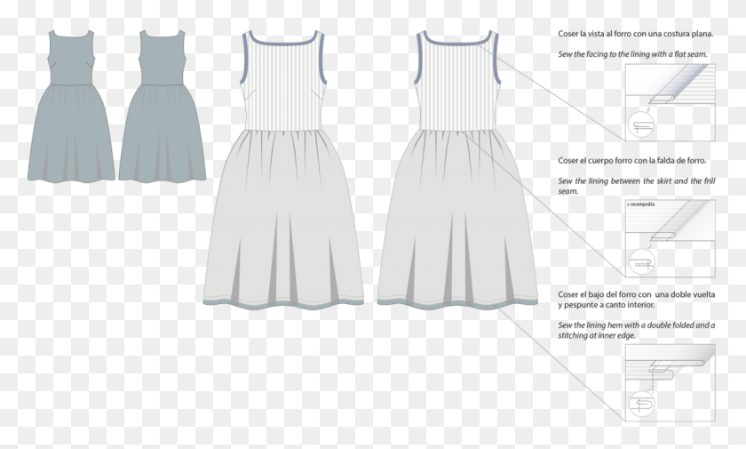 1200x686 12 Forro Prenda Forrada Lining Garment Confeccion Cocktail Dress, Clothing, Apparel, Sleeve HD PNG Download