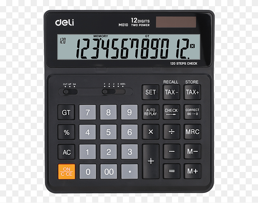 560x601 120 Check Tax Calculator 12 Digit Black, Computer Keyboard, Computer Hardware, Keyboard HD PNG Download