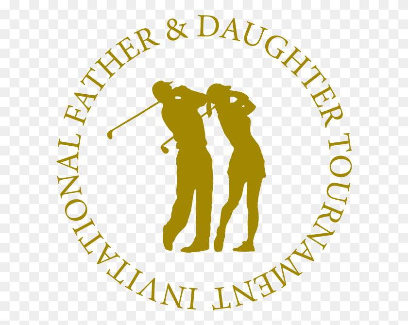610x609 12th World Invitational Father Amp Daughter Golf Tournament Father And Daughter Golfing, Poster, Advertisement, Logo HD PNG Download