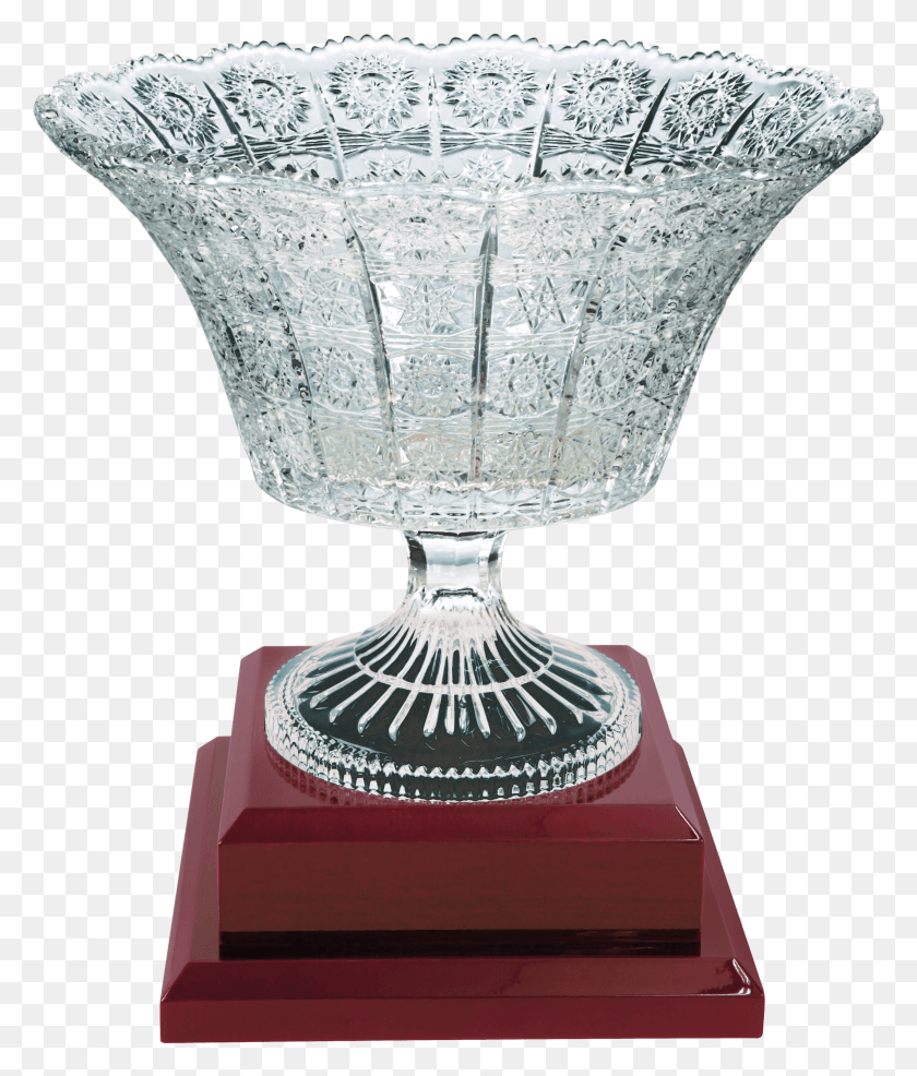 2909x3454 14 Royal Glass Bowl With Rosewood Finish Base Trophy HD PNG Download