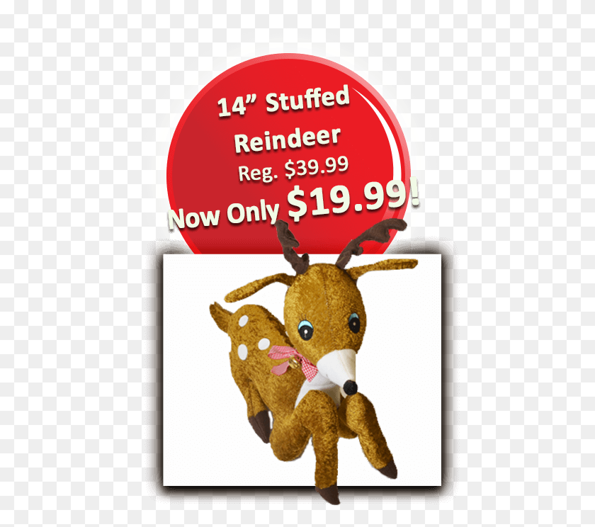 459x684 14in Stuffed Reindeer Cartoon, Cookie, Food, Biscuit HD PNG Download