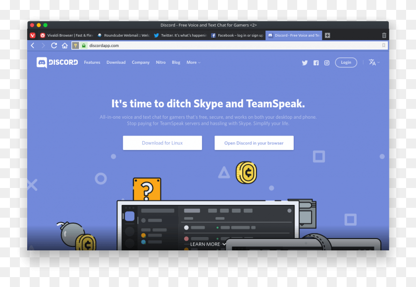 1222x815 1505173985079 4eb6b862 E8e2 4b7a B81b 88ab9770587e It39s Time To Ditch Skype And Teamspeak, File, Electronics, Monitor HD PNG Download