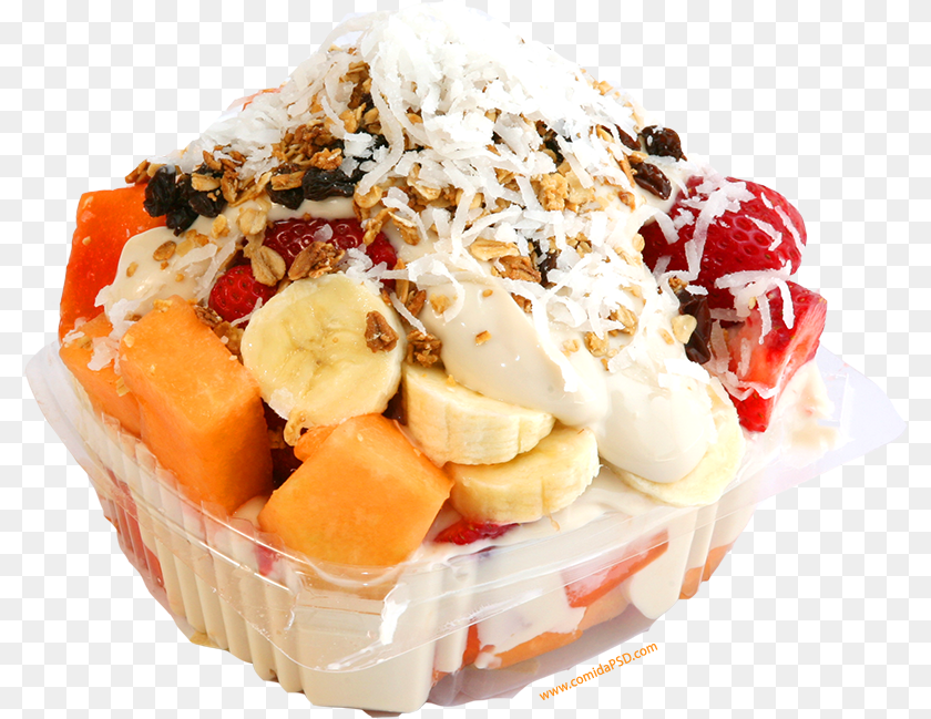 1515 Bionico Fruit, Cream, Dessert, Food, Sundae Transparent PNG