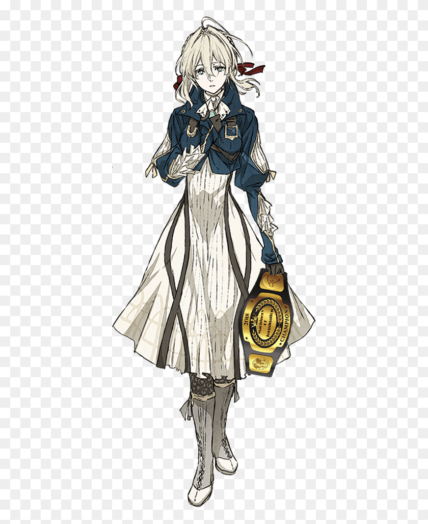 401x968 1525823865146 Advanced Machinery Of Termination Champion Violet Evergarden Violet Dress, Clothing, Apparel, Person HD PNG Download
