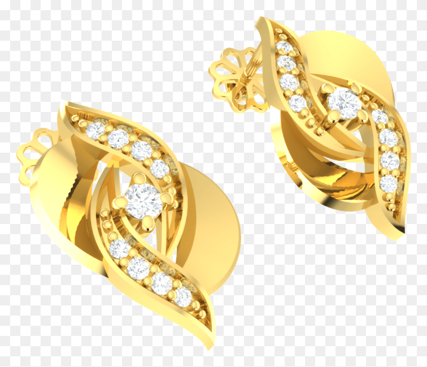 1030x873 15ct Round Genuine Diamond 18k Gold Earrings Earrings, Accessories, Accessory, Jewelry HD PNG Download