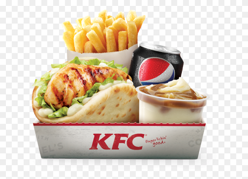 631x547 17 550 Grilled Slider 250ml Pepsi Box 1600x900px Kfc 5 Lunch 2017, Food, Fries, Ice Cream HD PNG Download