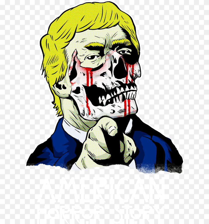 631x900 Donald Trump American Horror Story Illustration, Publication, Advertisement, Book, Poster Clipart PNG