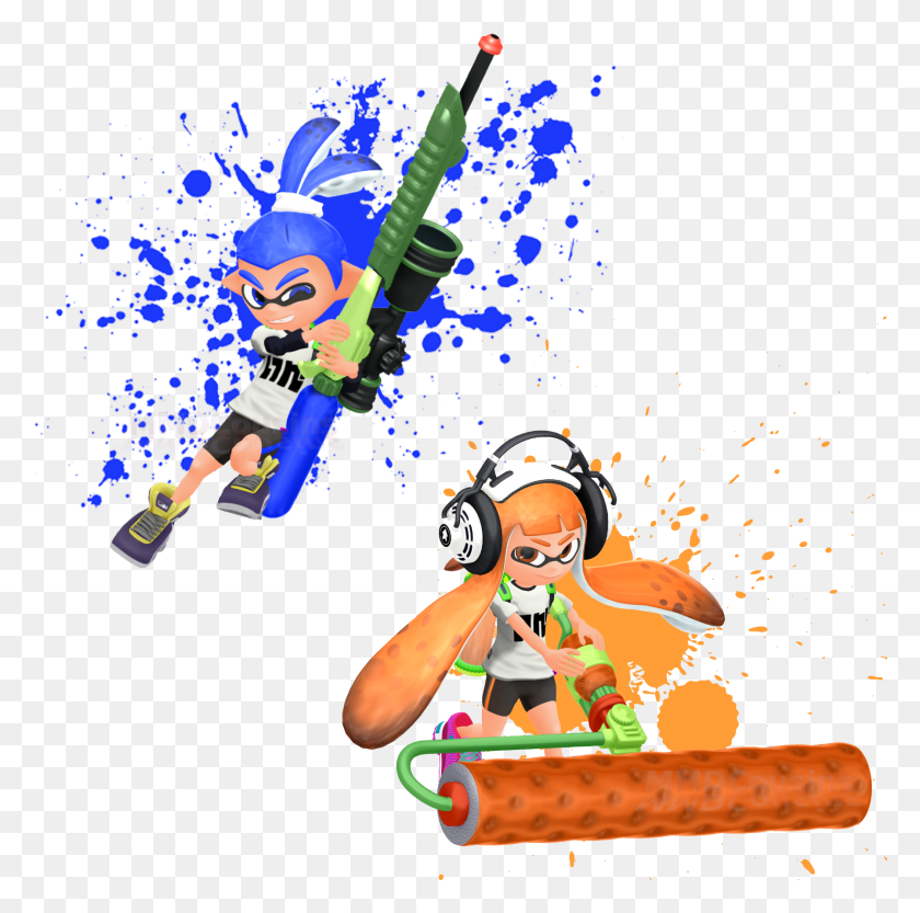 1796x1780 1800X1800 4 By Mmdcousins ​​D8Ywdhp Mmd Splatoon, Человек, Человек, Графика Hd Png Скачать