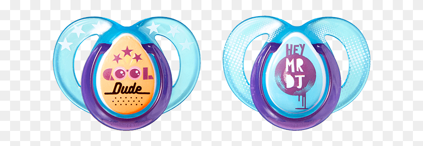 633x230 18m Blue Cool Dude Pacifier Tommee Tippee Pacifier 18 36 Months, Tape, Graphics HD PNG Download