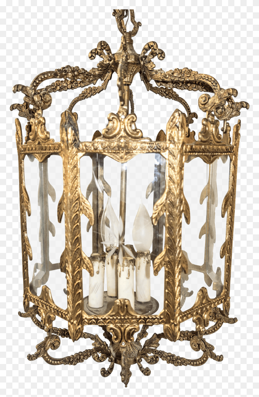 2781x4378 1920s French Brass Hanging Light Center Hall Lantern Chandelier HD PNG Download