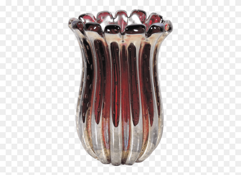 371x549 1950s Vintage Iridescent Ruby Red Vase Attributed To Vase, Jar, Pottery, Sunglasses HD PNG Download