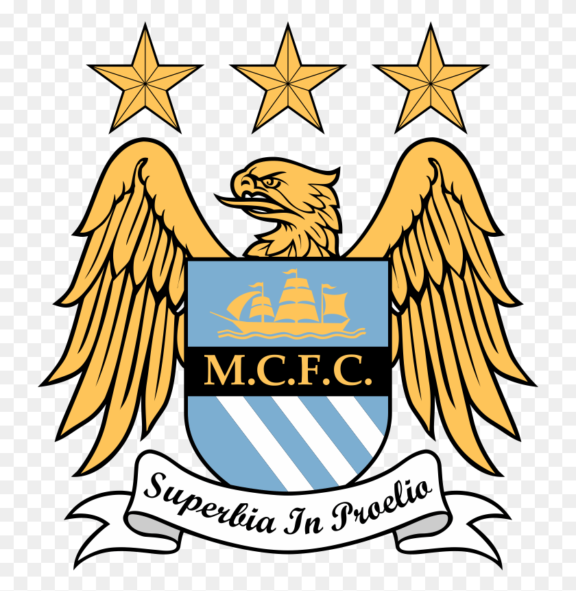 731x801 1980s Manchester City Football Club Logo, Symbol, Poster, Advertisement HD PNG Download