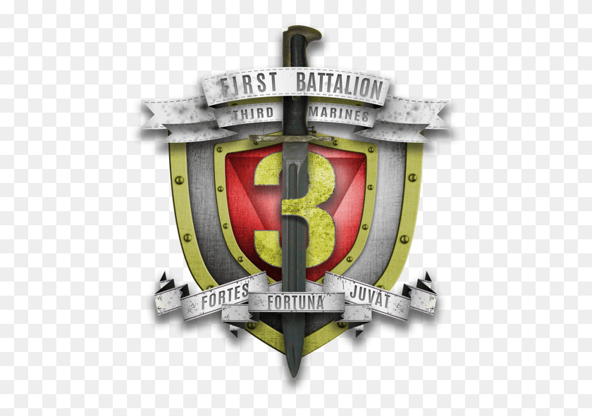 473x531 Логотип 1-Го Батальона 3-Й Морской Пехоты, Броня, Символ, Щит Hd Png Скачать