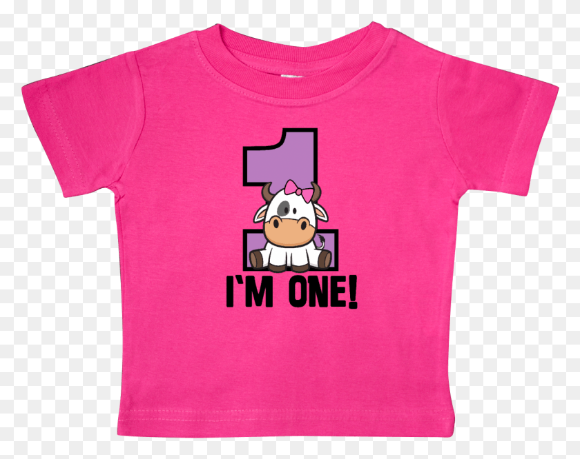 1184x920 1st Birthday Cow Farm Party Girls 1 Year Old Baby T Shirt Inktastic, Clothing, Apparel, T-shirt HD PNG Download