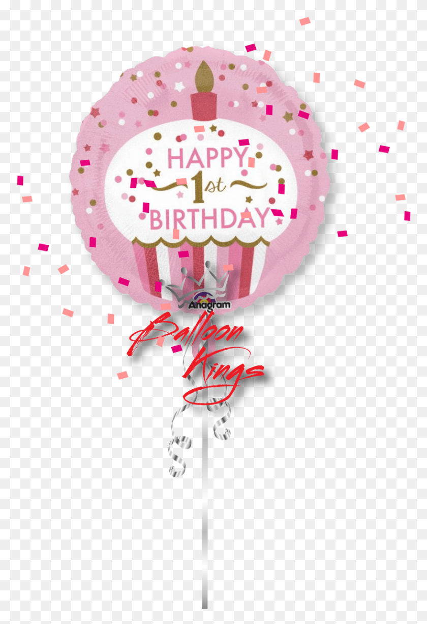 816x1220 1st Birthday Little Girl Cupcake 1 Birthday Girl, Paper, Ball, Food HD PNG Download