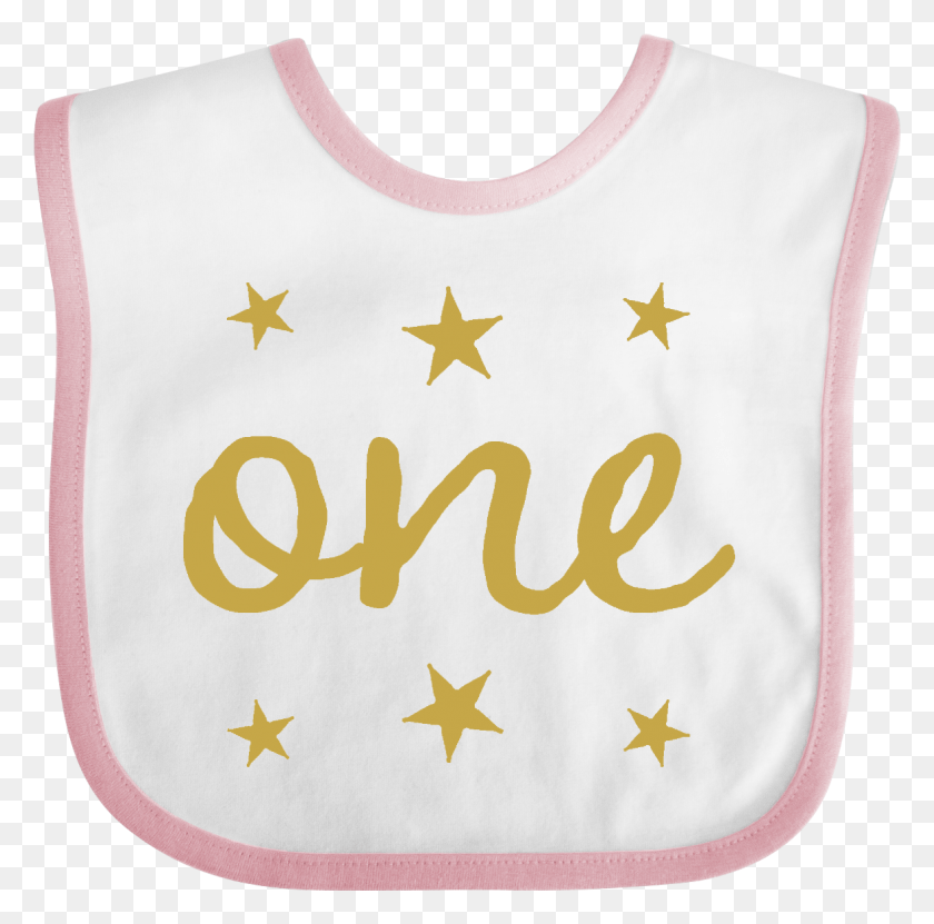 1179x1166 Одежда Для Первого Дня Рождения One Gold Baby Bib White And Pink Bunco Diva, Первая Помощь, Футболка, Одежда Hd Png Скачать
