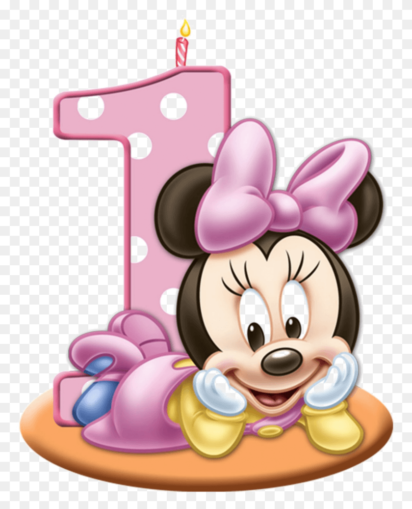 811x1015 Descargar Png / Primer Cumpleaños De Minnie Mouse, Número, Símbolo, Texto Hd Png