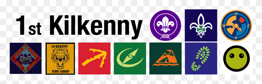 3995x1084 1St Kilkenny Scouts World Scout, Logotipo, Símbolo, Marca Registrada Hd Png