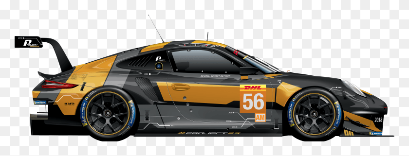 3543x1187 1st Team Project 1 Le Mans 2018, Car, Vehicle, Transportation HD PNG Download