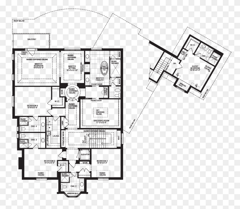 1187x1024 2 A Second Floor W Elevator Floor Plan, Plot, Diagram, Floor Plan HD PNG Download