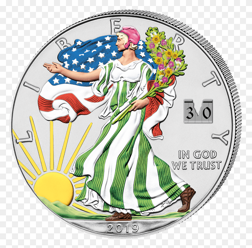 1009x995 2 American Silver Eagle, Person, Human, Coin HD PNG Download