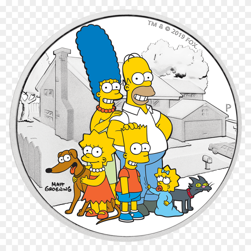 975x975 2 Perth Mint Simpsons Coins, Coin, Money, Poster HD PNG Download
