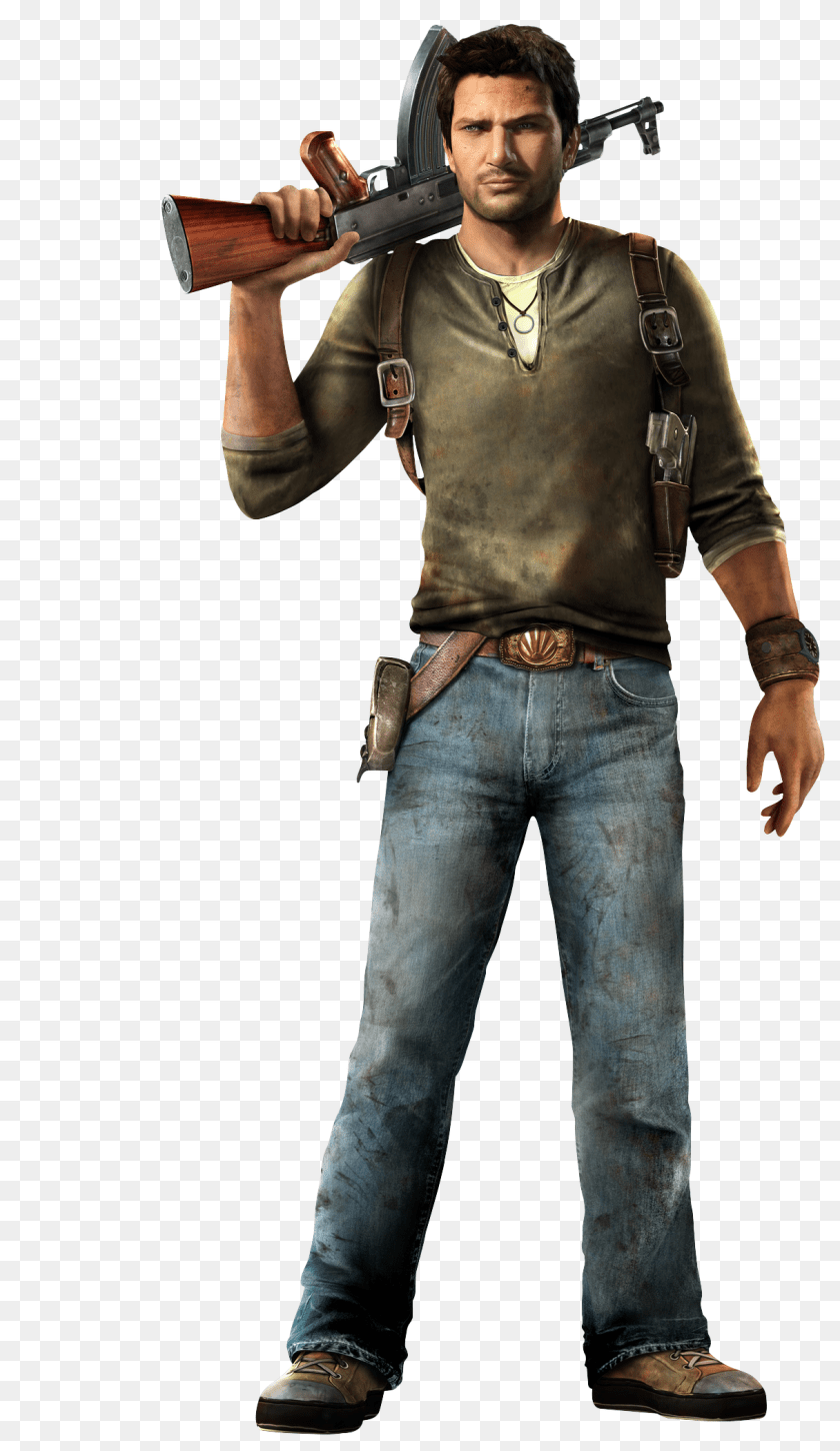 2 Uncharted, Weapon, Clothing, Firearm, Pants Clipart PNG