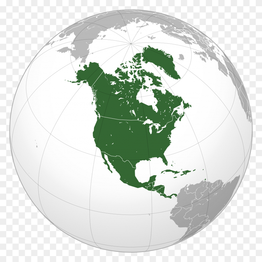 2000x2000 2000 X 2000 9 North America Map Globe, Outer Space, Astronomy, Universe HD PNG Download