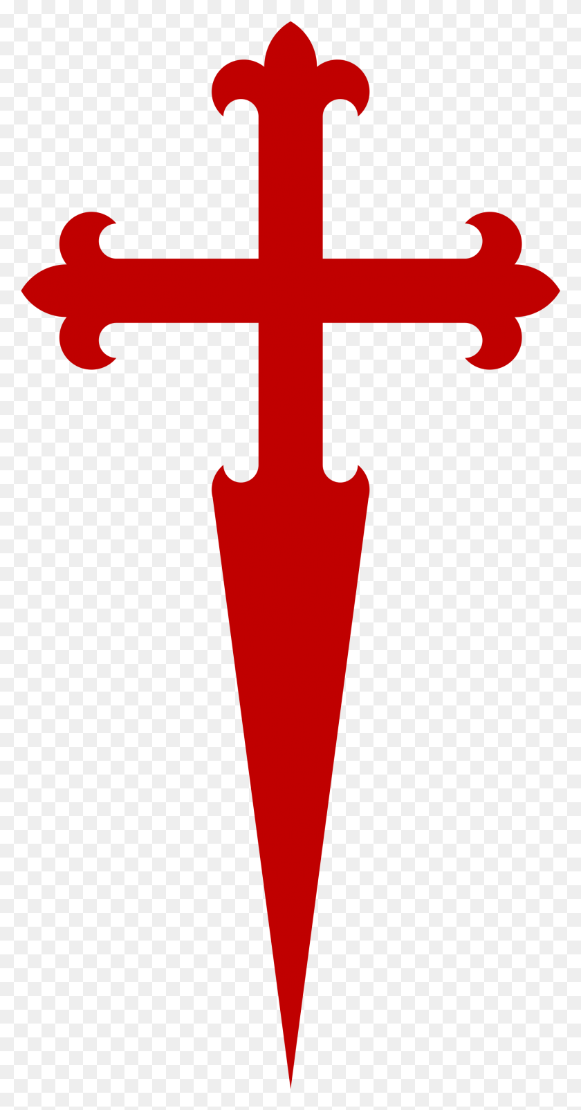 1745x3457 2000 X 3636 7 0 Cruz Templaria De Santiago, Símbolo, Logotipo, Marca Registrada Hd Png