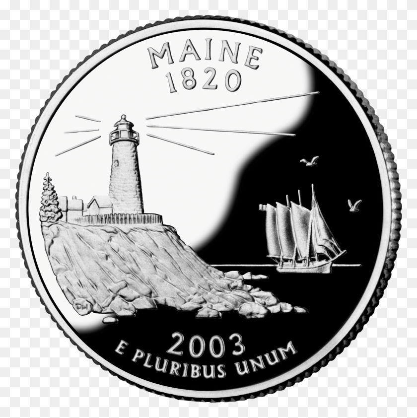 1119x1123 2003 Me Proof Maine Quarter, Coin, Money, Building HD PNG Download