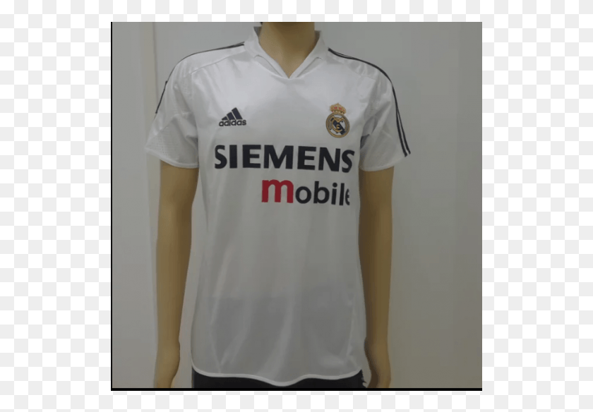 527x524 2004 2005 Real Madrid Home Siemens, Ropa, Vestimenta, Camiseta Hd Png