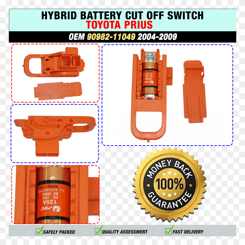 1080x1080 2004 2009 Toyota Prius Hybrid Battery Cut Off Switch 100 Money Back Guarantee, Bomb, Weapon, Weaponry HD PNG Download