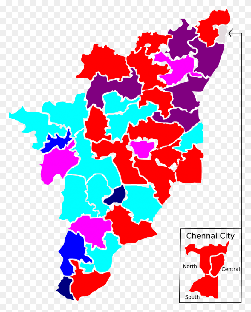 970x1227 2004 Tamil Nadu Lok Sabha Elección Mapa Por Partes Hosur Tamil Nadu Mapa, Diagrama, Trama, Atlas Hd Png